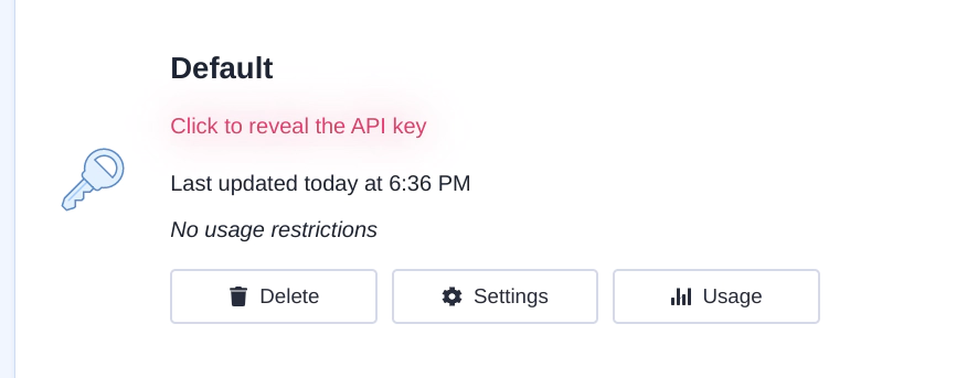 IP Registry Reveal API Key