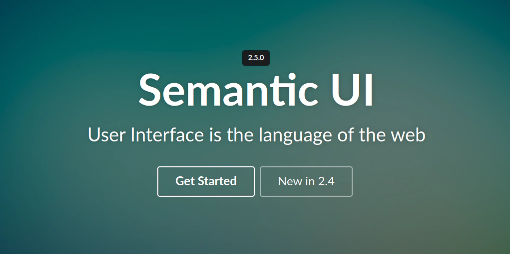 Semantic UI CSS Framework